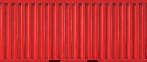 cargo container front side and back view